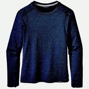 Navy PATAGONIA BOYS' CAPELINE CREW size 6